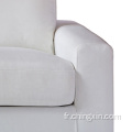 Le sofa blanc moderne de tissu place le sofa de meubles de salon